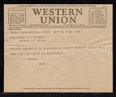 Telegram to Robert H. Wright 
